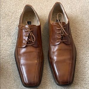 SIZE 13 MENS STACY ADAMS BROWN DRESS SHOES